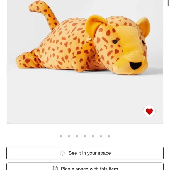 cheetah pillowfort weighted animal - Picture 6 of 7